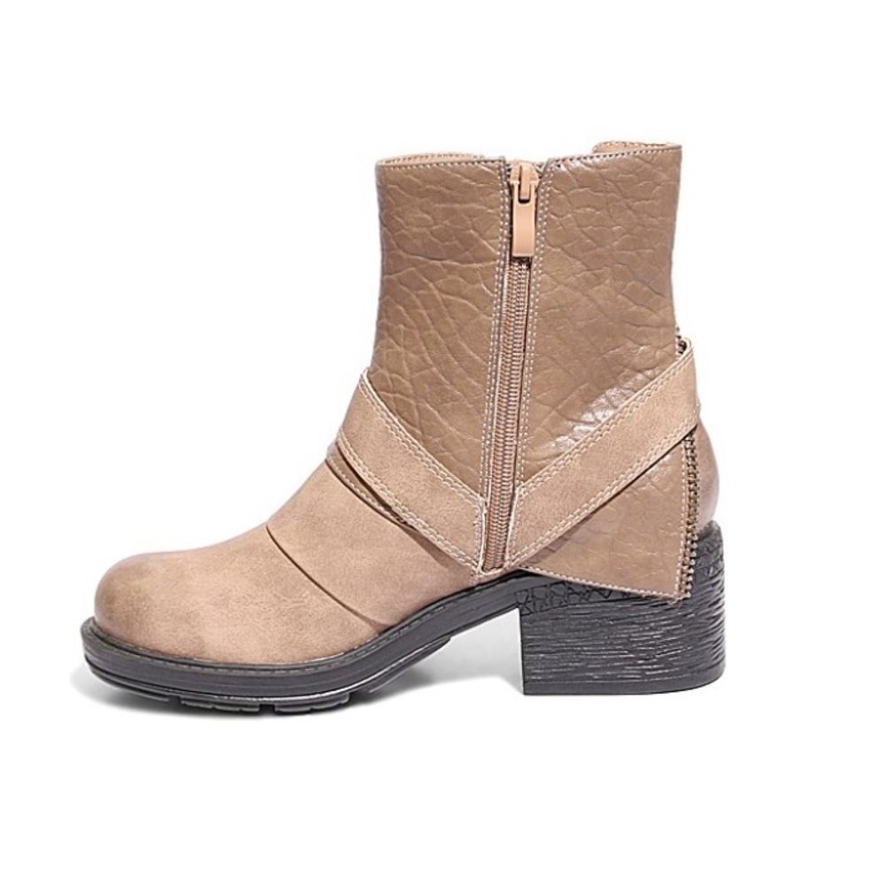 Too Lips Taupe Too Maxwell Ankle Boot Women Size 6 - Picture 3 of 6